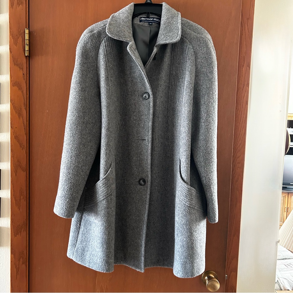80’s Vintage Herman Kay Wool Coat Size 14